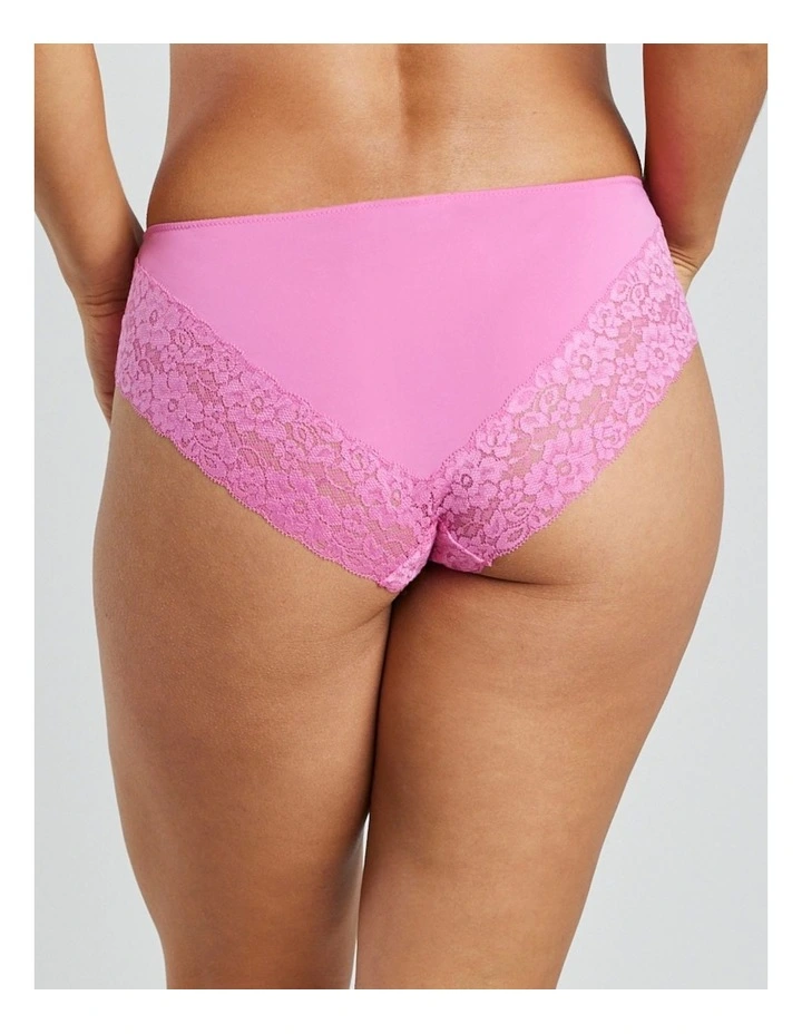 Best reviews of π Bendon Lace Trim Brazilian Brief In Ibis Rose π - Image 3