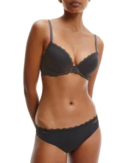 Outlet ✔️ Calvin Klein Seductive Comfort Lotus Floral 👙 Bikini Brief Black 👏