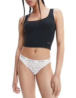 Wholesale 🔔 Calvin Klein Carousel Lace 👙 Bikini Brief In Silver Haze 👍