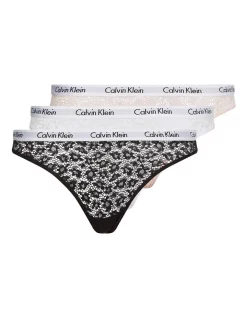 Budget ✔️ Calvin Klein Carousel With Lace 👙 Bikini Brief Multi 3 Pack 😉
