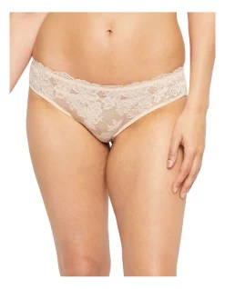 Promo ❤️ Temple Luxe Lace 👙 Bikini Brief Beige ✔️