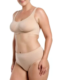 Outlet ❤️ Ambra Curvesque High Cut Brief Beige 🧨