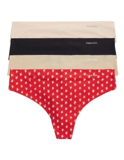 Flash Sale 😍 Calvin Klein Invisibles Thong Brief 3 Pack In Assorted ❤️