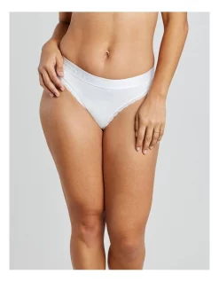 Cheap ✨ Bendon Cotton Logo Thong In White 🎉