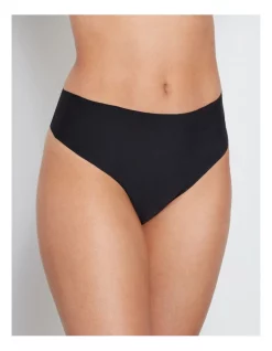 Outlet ⌛ Bendon No Show High Rise Thong In Black 🧨