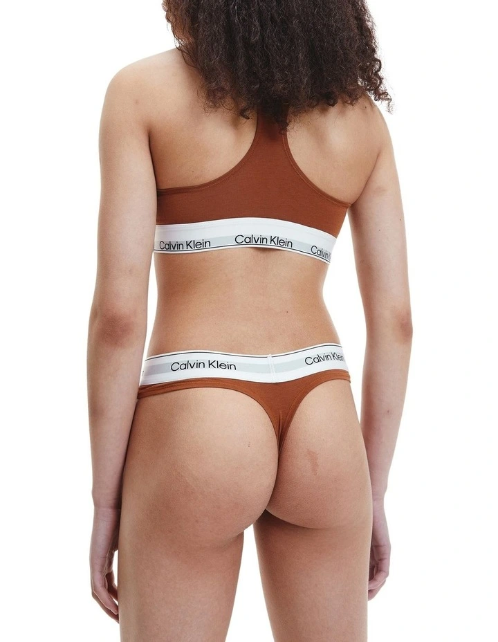 Best Pirce π Calvin Klein Modern Cotton Naturals Thong Brief In Brown β - Image 2