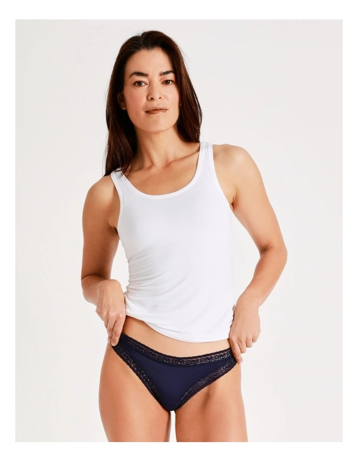 Flash Sale π Soho Smooth Lace G-String In Navy π