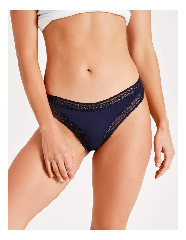 Flash Sale π Soho Smooth Lace G-String In Navy π - Image 2