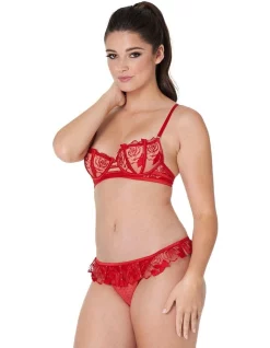 Cheap β€οΈ Pleasure State Eden Rose Thong In Red β¨