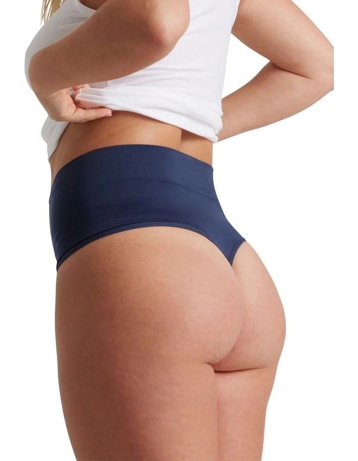 Cheap 🤩 Ambra Seamless Smoothies G-String 2 Pack In Navy/Lemonade 🧨 - Image 3