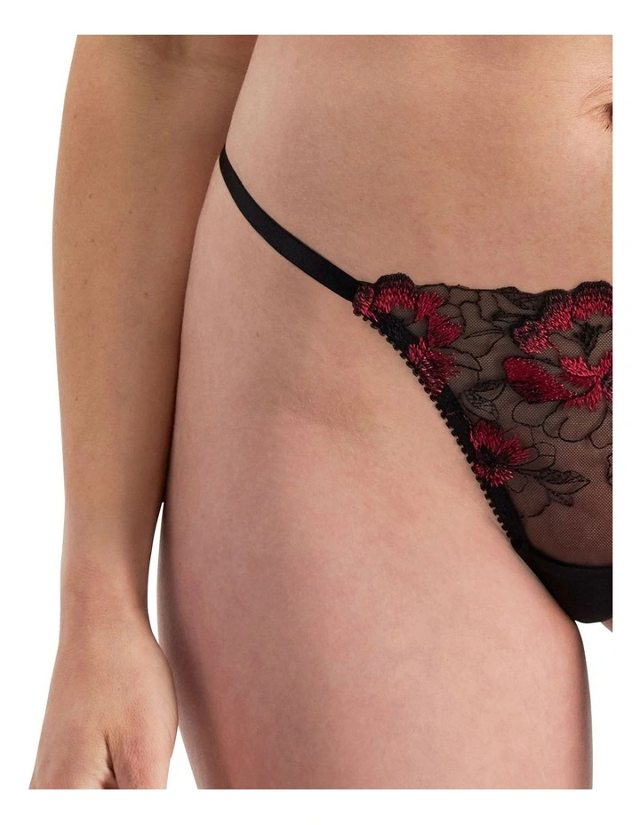 Hot Sale π₯° Temple Luxe Elodie Red Floral V-String π - Image 5