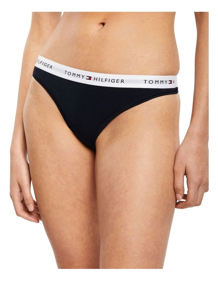 Best Pirce π Tommy Hilfiger Icon 2.0 Thong In Midnight 𧨠- Image 3