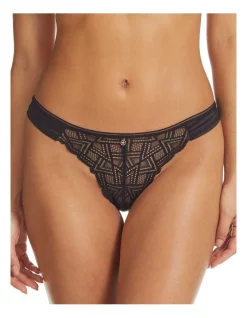 Coupon 🤩 Underline Prism G-String In Jet Black 👍