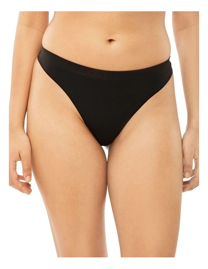Outlet 𧨠Calvin Klein Bonded Flex Thong In Black π₯ - Image 3