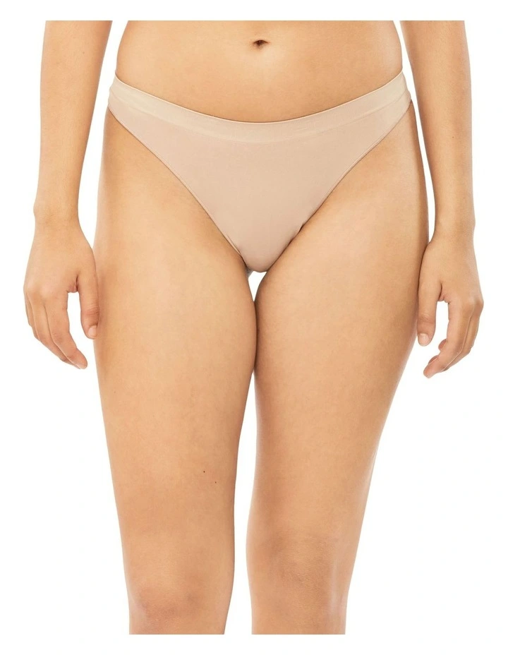 Budget π Calvin Klein Bonded Flex Thong In Beige π