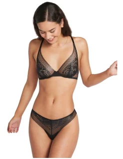 Buy π Me. By Bendon Entice Me Thong In Black Shimmer β€οΈ