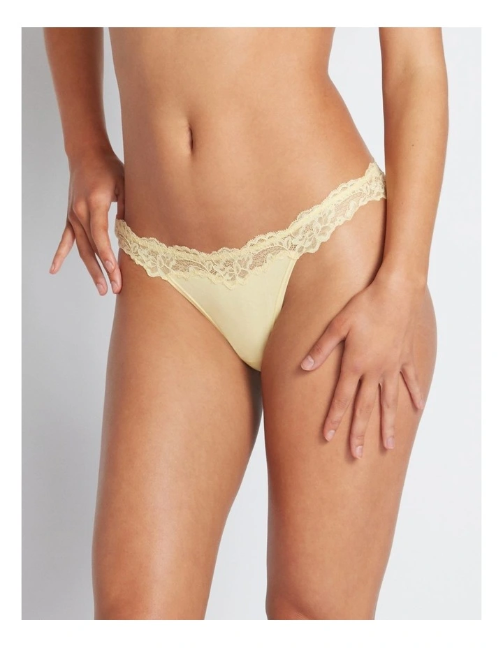 Discount π Me. By Bendon Simply Me Thong In Pale Banana π - Image 2