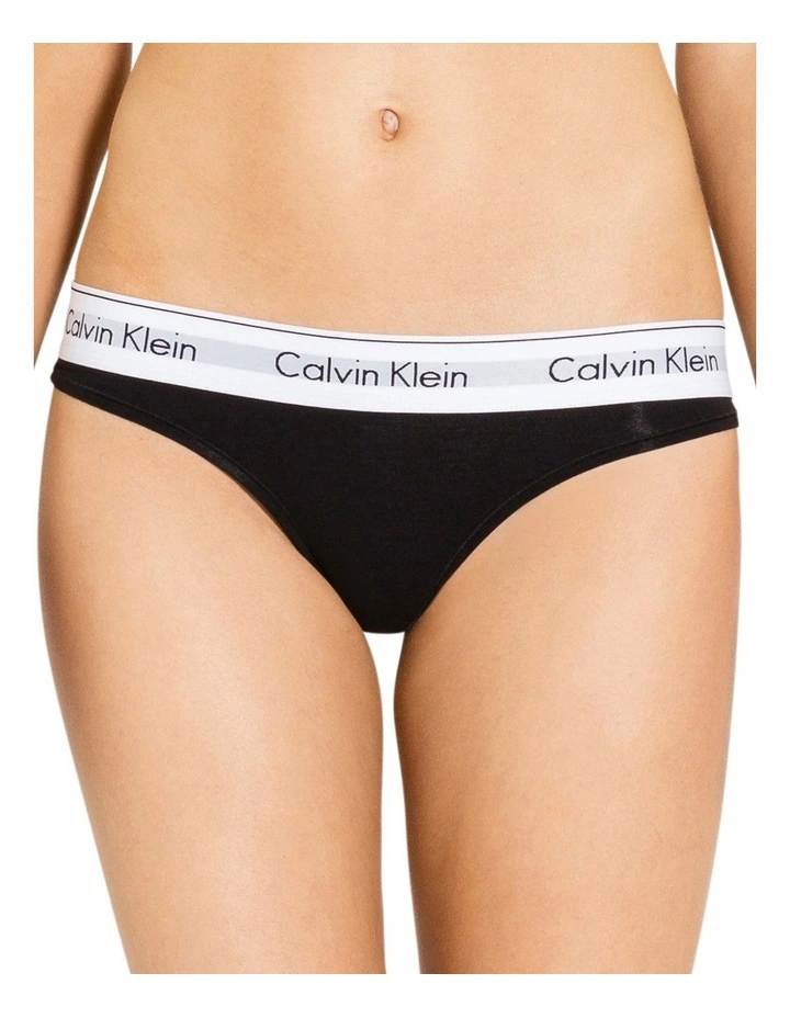 Hot Sale π Calvin Klein Modern Cotton Thong In Black π
