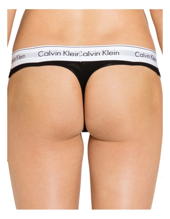 Hot Sale π Calvin Klein Modern Cotton Thong In Black π - Image 2