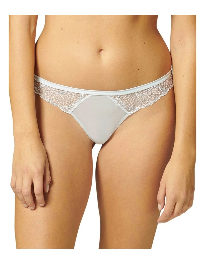 Wholesale π Simone Perele Reflet Tanga Thong Brief In White π - Image 2