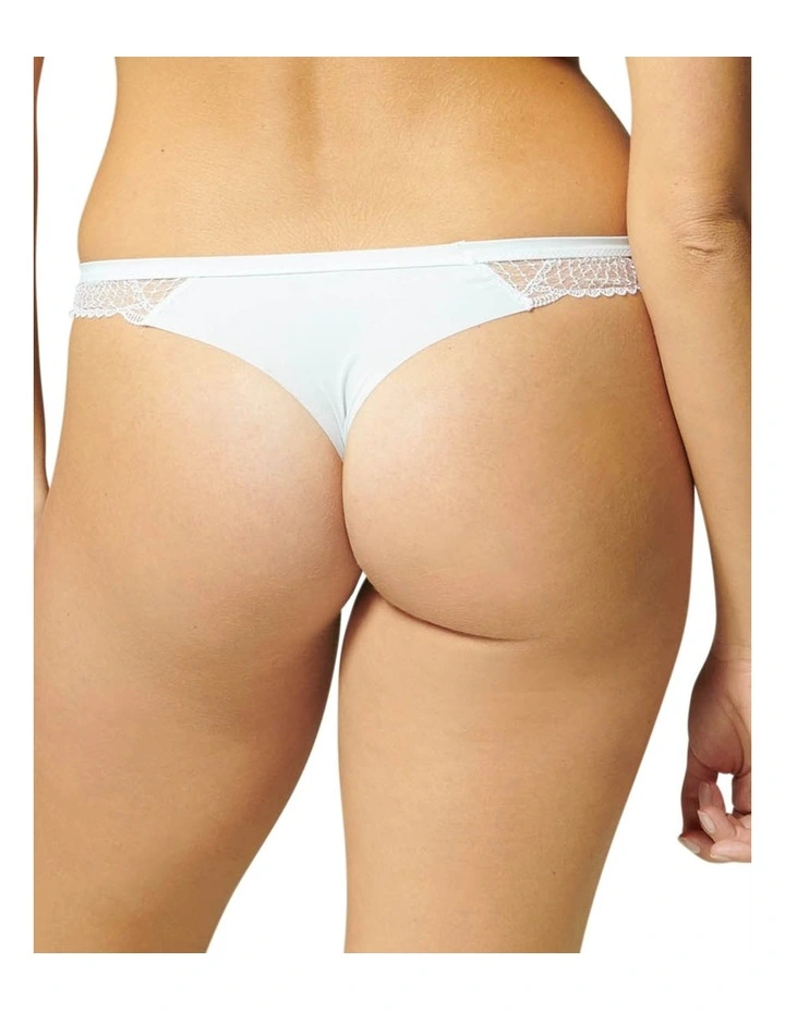 Wholesale π Simone Perele Reflet Tanga Thong Brief In White π - Image 4