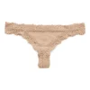 Budget 😀 Aerie Eyelash Lace Thong Underwear In Natural ❤️