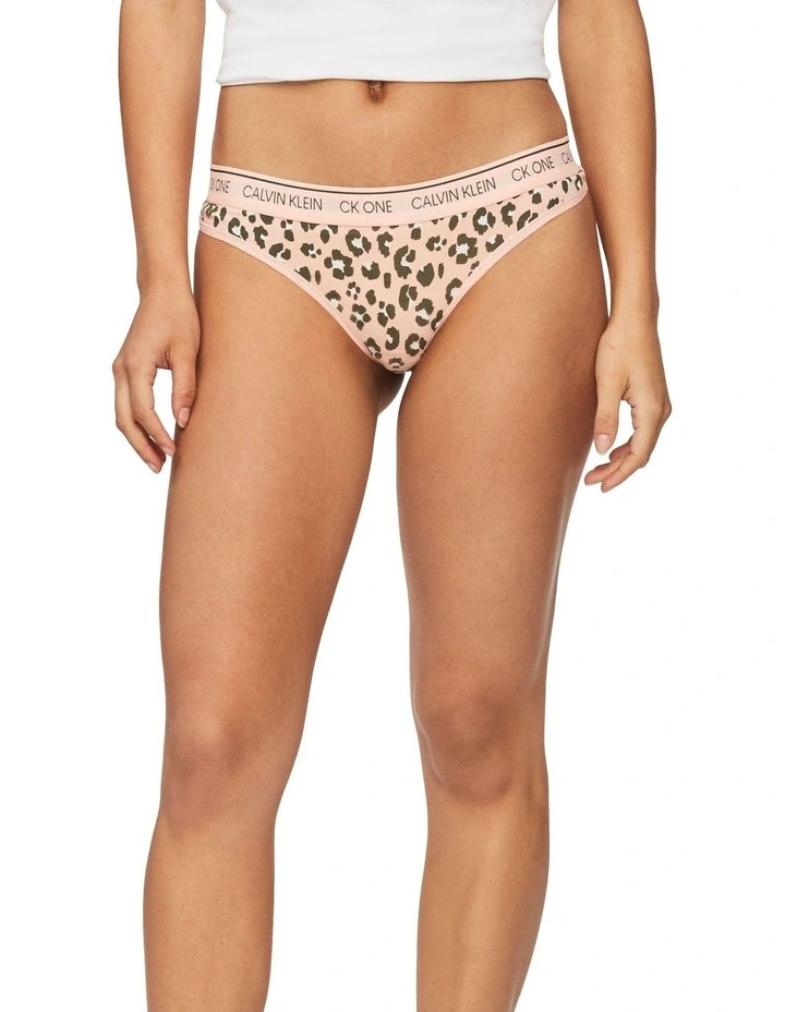 Buy π Calvin Klein Ck One Cotton Thong Brief In Peach Melba π