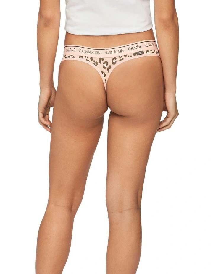 Buy π Calvin Klein Ck One Cotton Thong Brief In Peach Melba π - Image 2