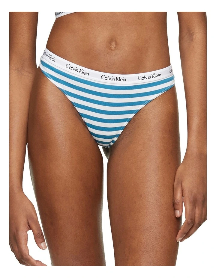 Best reviews of π₯ Calvin Klein Carousel Rainer Stripe Tapestry Teal Thong βοΈ