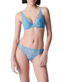 Best Pirce 🤩 Simone Perele Freesia Tanga G-String Brief Blue ❤️