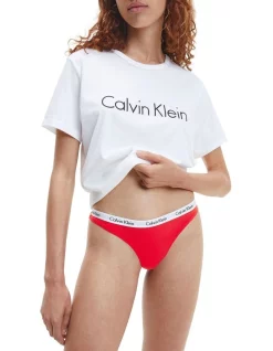 New ✔️ Calvin Klein Carousel Thong Brief In Red 💯