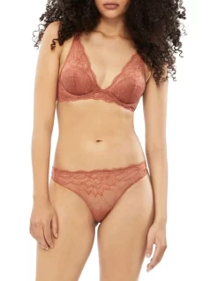 Cheapest π Calvin Klein Seductive Comfort Lotus Floral Thong In Brown β