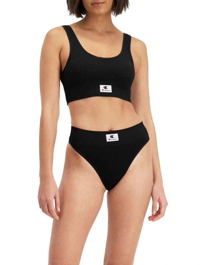 Buy π Champion Seamfree Rib High Gee Brief Black β
