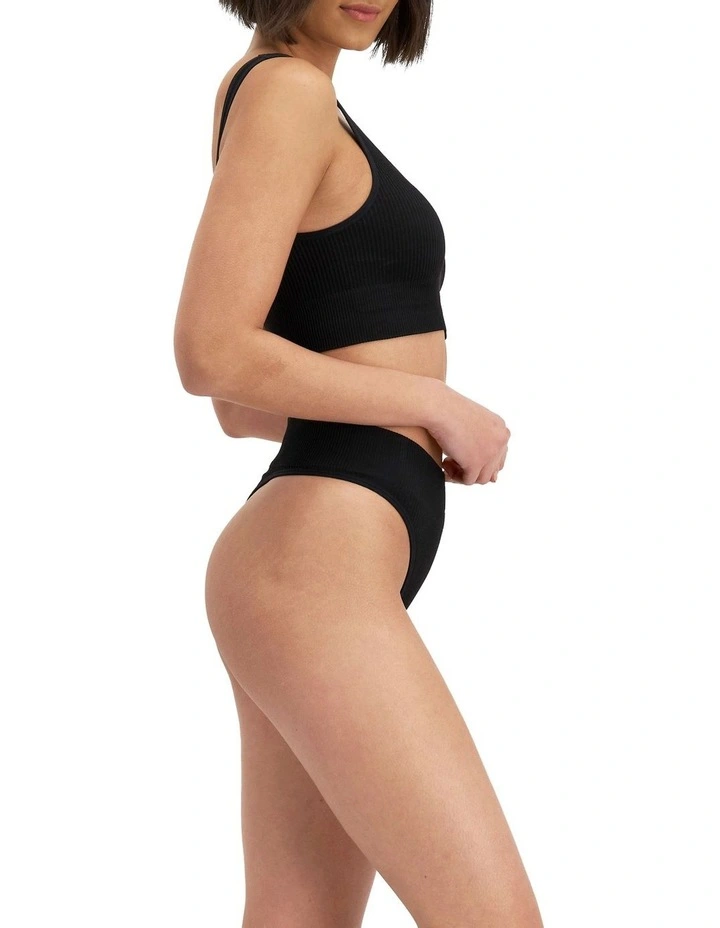 Buy π Champion Seamfree Rib High Gee Brief Black β - Image 2