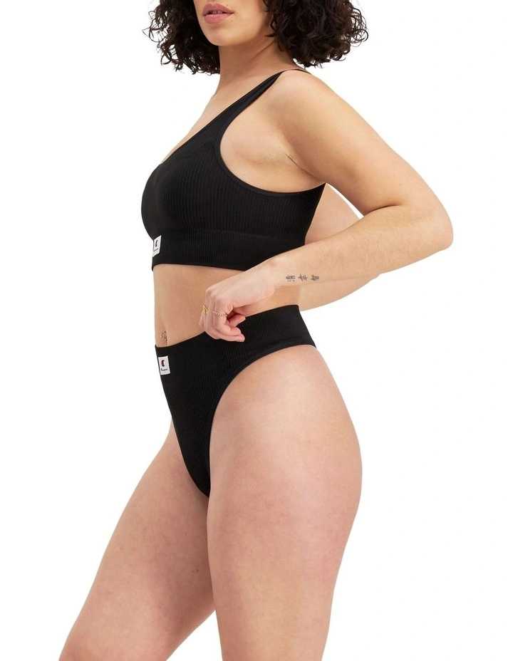 Buy π Champion Seamfree Rib High Gee Brief Black β - Image 4