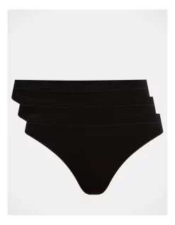 Best deal 💯 Soho Bamboo G-String Brief 3 Pack In Black ⭐