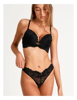 Deals ⌛ Chloe & Lola Lace G-String Brief Black 🛒