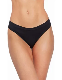 Budget ⭐ Bendon Seamless Thong In Black 👍