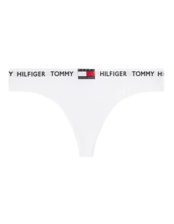 Top 10 🔔 Tommy Hilfiger Logo Organic Cotton Thong In White 🌟