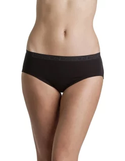 Cheapest ✔️ Bonds Cottontails Midi Brief 3 Pack In Black ✨