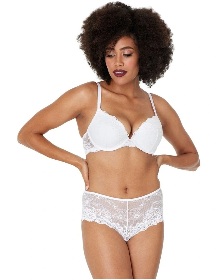 New π― Pleasure State Lace Brazilian Brief In White βοΈ