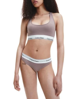 Hot Sale 🧨 Calvin Klein Modern Cotton Naturals 👙 Bikini Brief In Rich Taupe 🔥