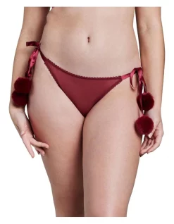 Outlet 🎁 Pleasure State Pom Pom 👙 Bikini In Red 🌟