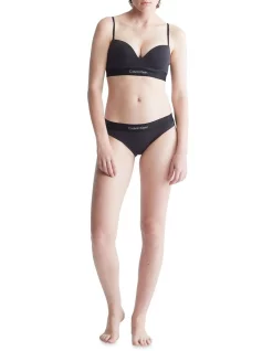 Best Pirce 🧨 Calvin Klein Embossed Icon Cotton 👙 Bikini Brief In Black 🤩