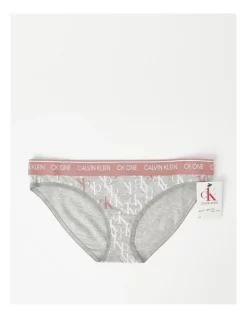 Discount π― Calvin Klein Ck One Crossing Logo Cotton π Bikini Brief In Grey π