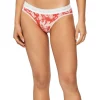 Best Pirce 🔔 Calvin Klein Ck One Solar Floral Print Cotton 👙 Bikini Brief In Pink Shell 🎉