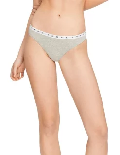 Best reviews of 😍 Tommy Hilfiger Logo Cotton Thong Brief In Grey 🎉