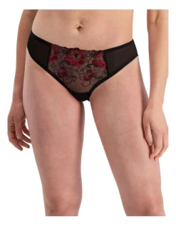 Outlet π Temple Luxe Elodie Brazilian Red Floral Brief π§¨