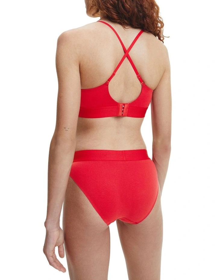 Buy β Calvin Klein Embossed Icon Cotton Holiday π Bikini Brief In Red π - Image 2