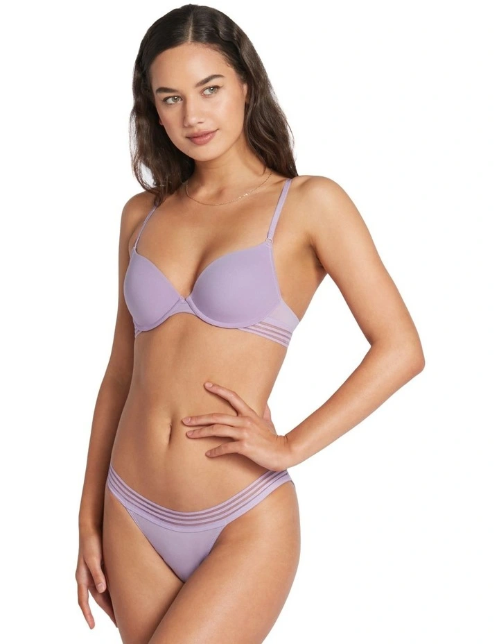 Best Pirce π Me. By Bendon Stripe Elastic & Papertouch Cheeky Pant In Violet π - Image 2